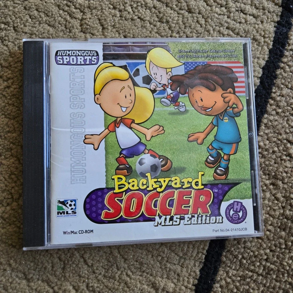 Backyard Soccer MLS Edition PC Mac CD-ROM 2000 Humongous Sports Vintage Game